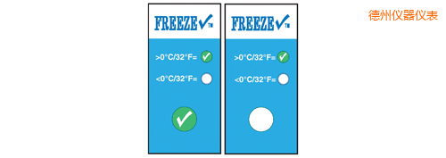 德州溫度指示標(biāo)簽 冷凍檢查 Thermolabels